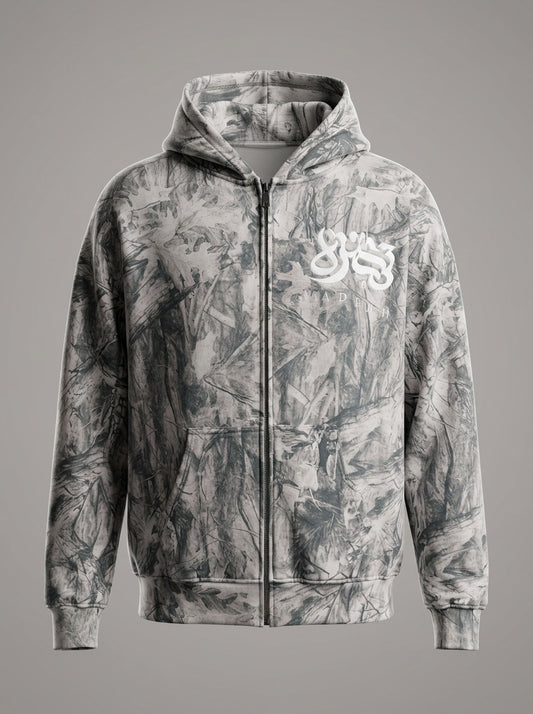 Camo Full Zip Hoodie Jacket